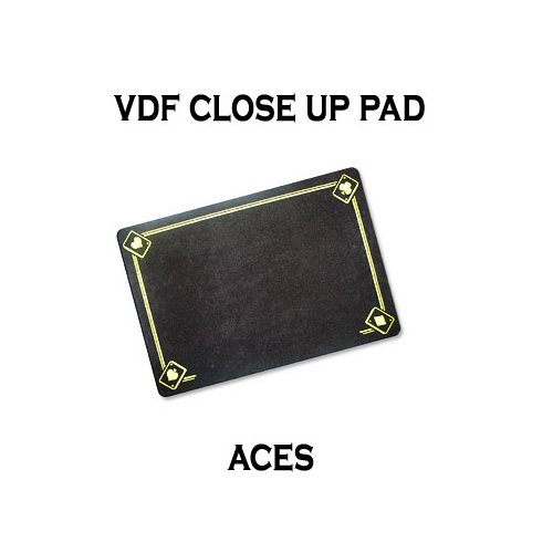 VDF클로즈업패드(ACE그림)-블랙(VDF Close Up Pad with Aces - Standard size - Black)