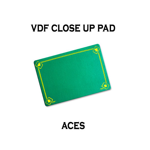 VDF클로즈업패드(ACE그림)-그린(VDF Close Up Pad with Aces - Standard size - Green)