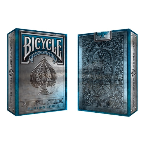 바이시클 메탈 라이더백 블루 (Bicycle Metal Rider Back Blue Playing Cards)