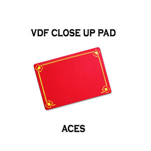 VDF클로즈업패드(ACE그림)-레드(VDF Close Up Pad with Aces - Standard size - Red)